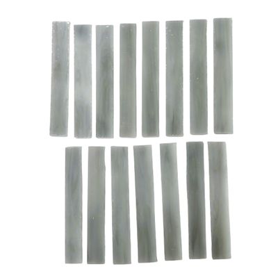 15 Gray Swirl  Stained Glass Large Rectangle Tiles