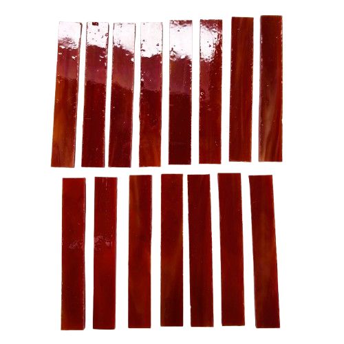 15  Red Swirled Stained Glass  Large Rectangle Tiles