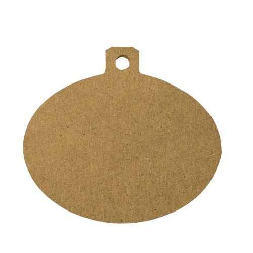 4.5&quot; Oval Ornament Base - 1/4&quot; Thick MDF