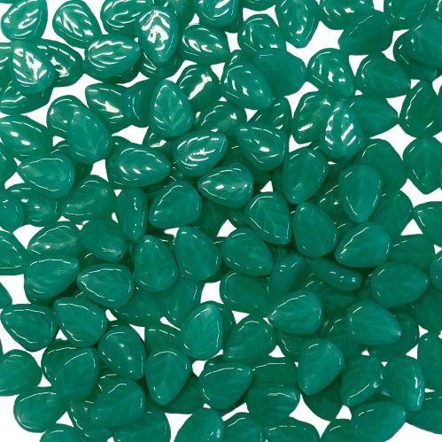 Aqua Glass Leaves