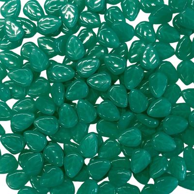 Aqua Glass Leaves