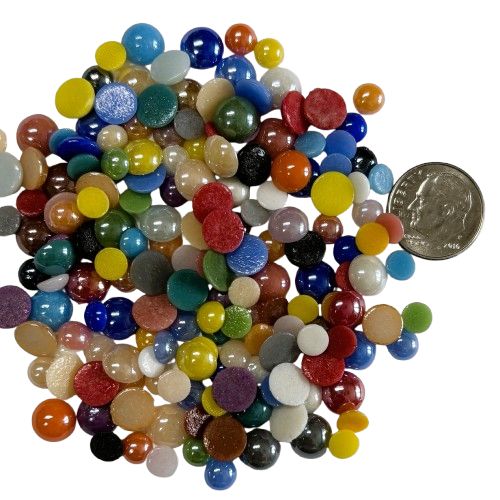 Teeny Tiny Assorted Glass Round Cabochons