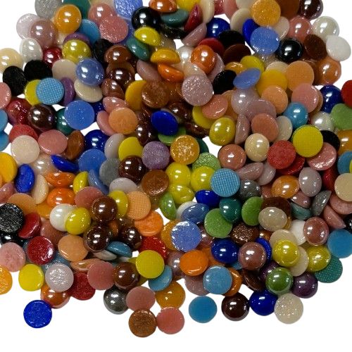 Teeny Tiny Assorted Glass Round Cabochons