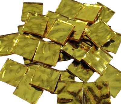 Gold Waves Mirror Tiles