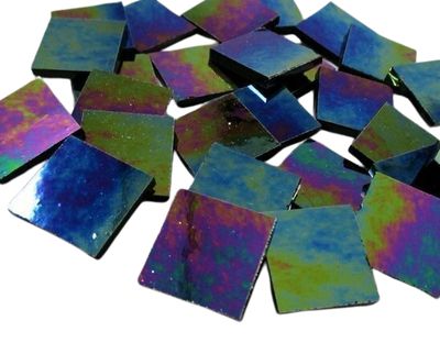 Iridescent Black Tiles