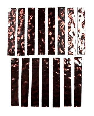 15 Burgundy Waves Mirror Large Rectangle Tiles