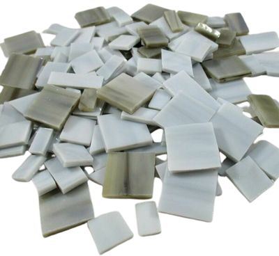 Gray Mix Stained Glass Offcuts 1/2 Lb