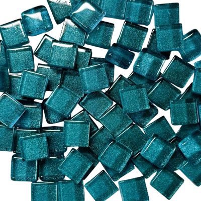 10mm Teal Metallic Tiles