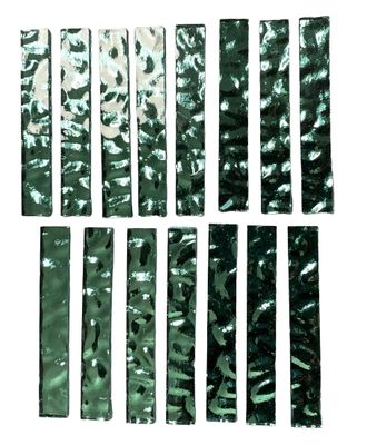 15 Light Green Waves Mirror Large Rectangle Tiles