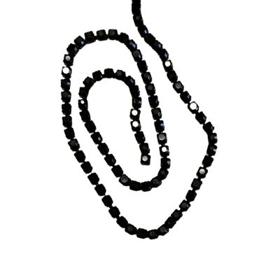 Black Rhinestone Chain