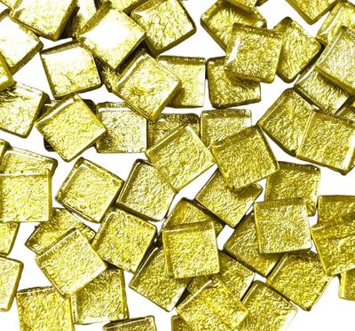 10mm Lemon Lime Foil Tiles