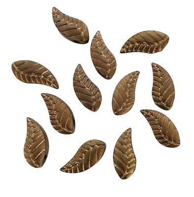 Large Copper Metallic Glass Leaves
