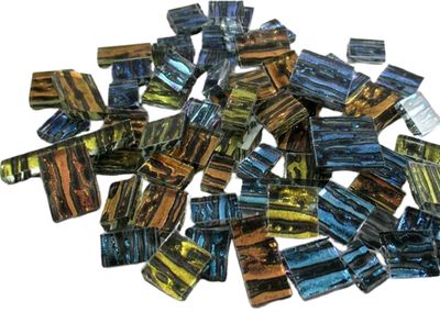 Rain Glass Mixed Colors Offcuts 1/2 Lb