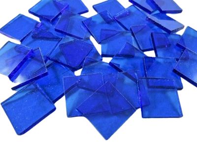 Transparent Royal Blue Tiles