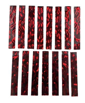 15 Red Waves Mirror Large Rectangle Tiles