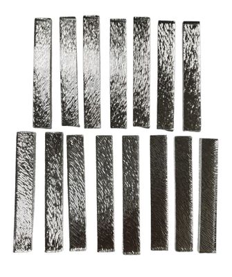 15 Silver Fur Mirror Large Rectangle Tiles