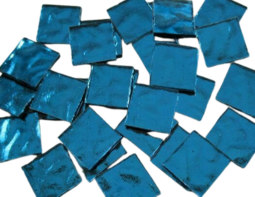 Sea Blue Waves Mirror Tiles