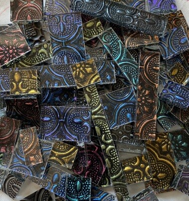 Mixed Flora Glass Offcuts 1/2 Lb