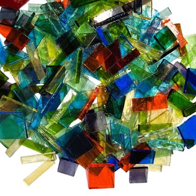 Transparent Mix Stained Glass Offcuts 1/2 Lb