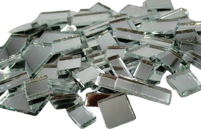 Silver Mirror Offcuts 1/2 Lb