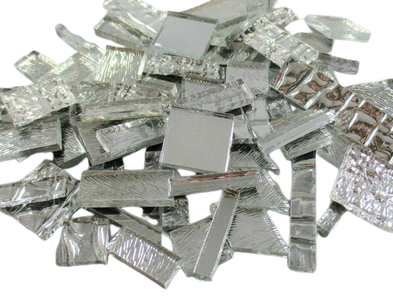 Silver Mirror Mix Offcuts 1/2 Lb
