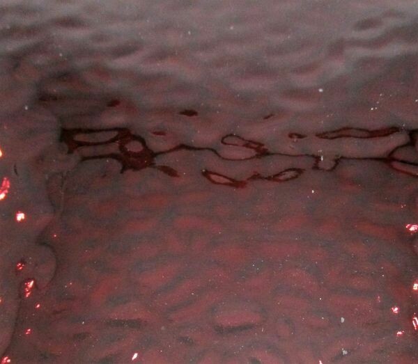 Burgundy Waves Mirror Sheet