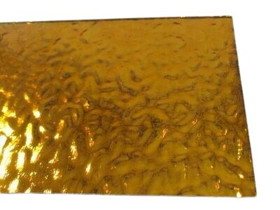 amber wavy-textured mirror sheet for mosaics alternate view
