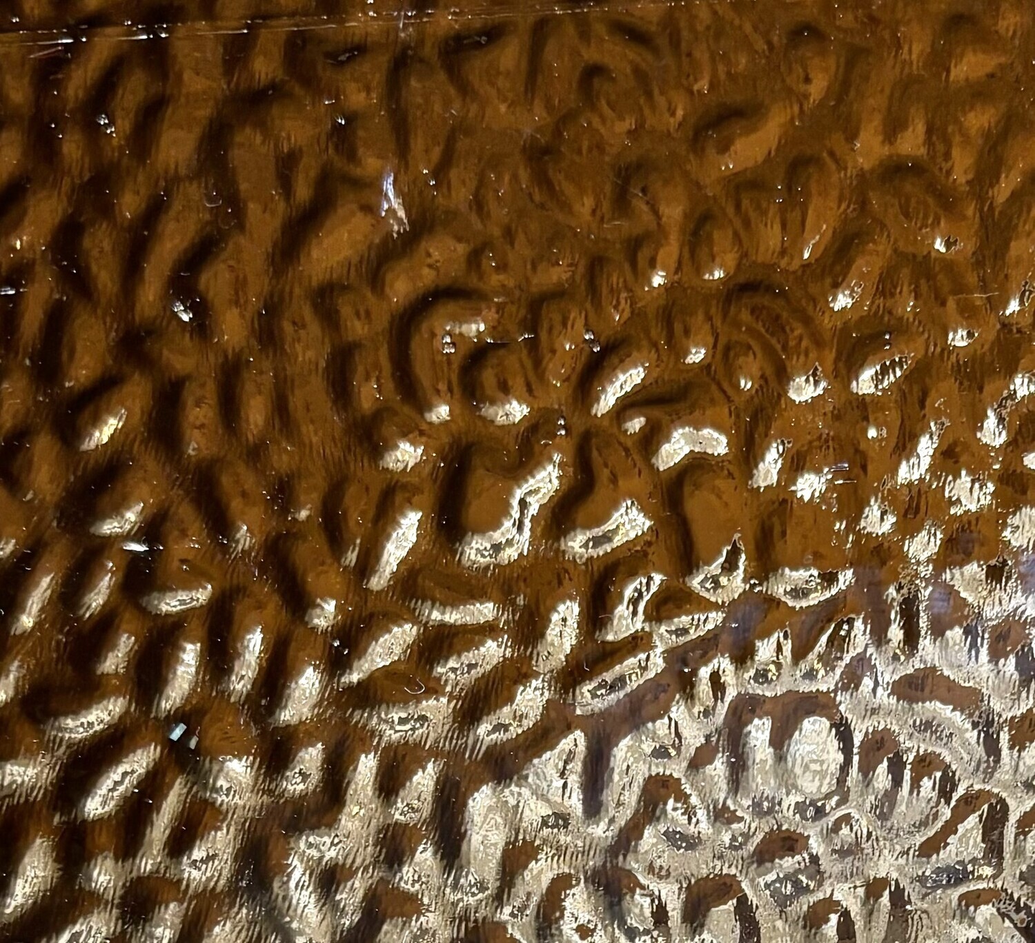Light Apricot Waves Mirror Sheet