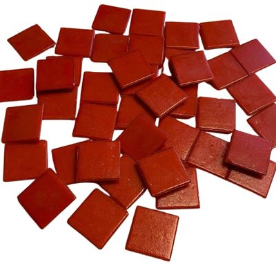 1/4 lb Lipstick Red 3/4" Vitreous Tiles