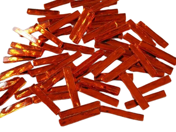 Orange Ripple Mirror Skinnies
