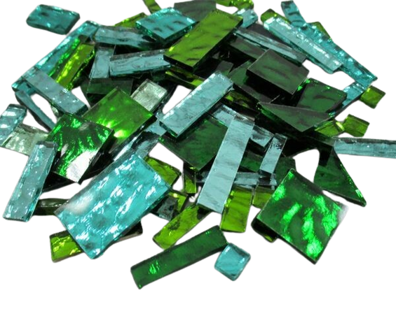 Green Mirror Mix Offcuts 1/2 Lb