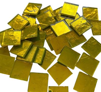 Bright Yellow Mirror Tiles