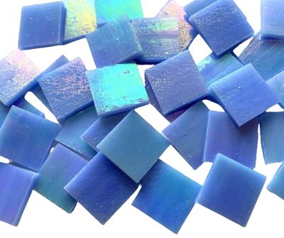 Iridescent Light Blue Tiles