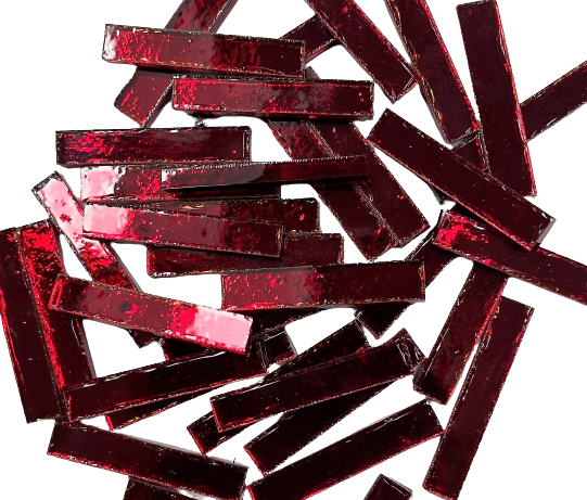 Dark Cherry Red Mirror Skinnies