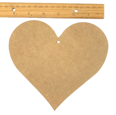 Heart 6" - 1/4" Thick MDF