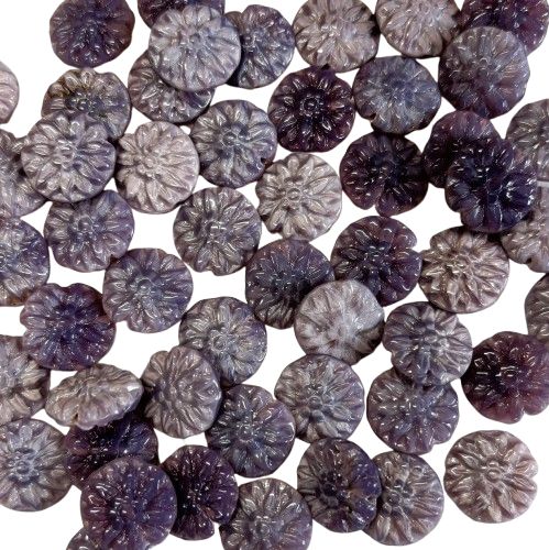 Violet &amp; Lavender Czech Dahlia Flowers