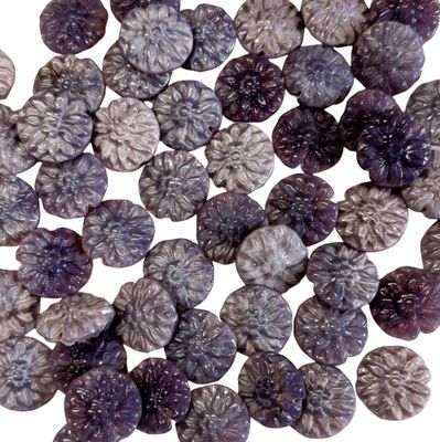 Violet &amp; Lavender Czech Dahlia Flowers