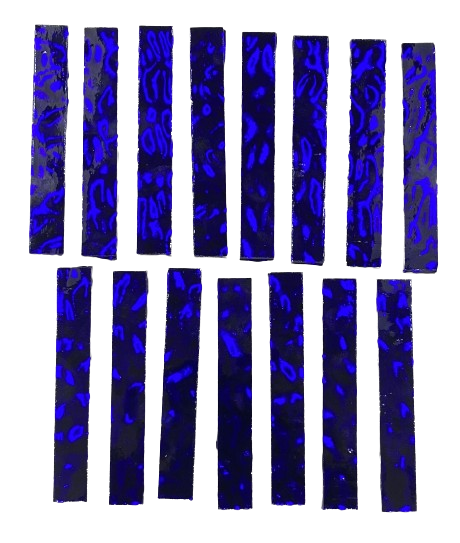 15 Cobalt Waves Mirror Large Rectangle Tiles