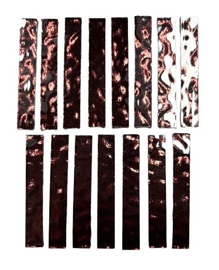15 Burgundy Waves Mirror Large Rectangle Tiles