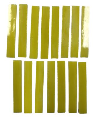 15 Yellow Swirls Stained Glass Large Rectangle Tiles