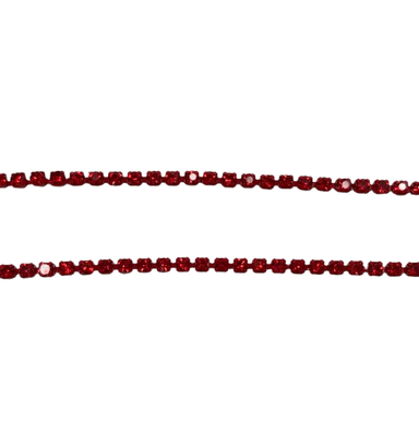 Ruby Red Rhinestone Chain