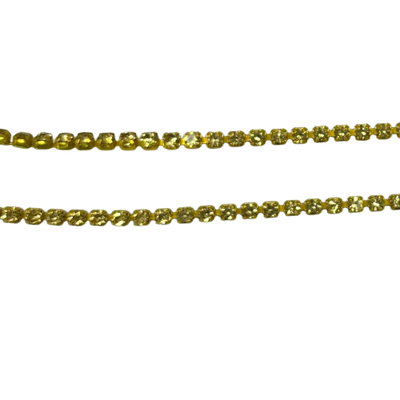 gold rhinestone chain trim
