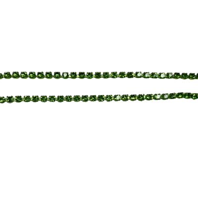 Peridot Green Rhinestone Chain