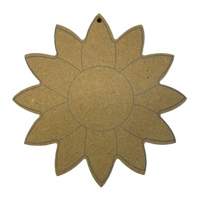 Flower 6"- 1/4" Thick MDF