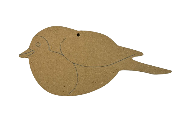 7" Bird - 1/4" Thick MDF