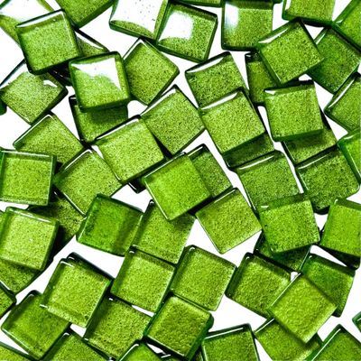 10mm Chartreuse Green Metallic Tiles 10mm Chartreuse Green Metallic Tiles