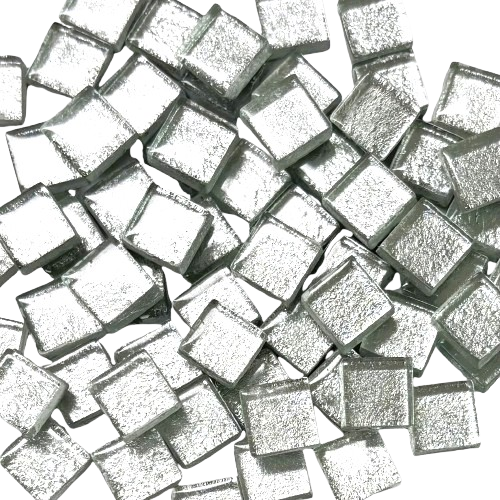 silver foil glass mosaic tile 10mm