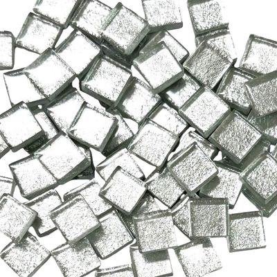 silver foil glass mosaic tile 10mm