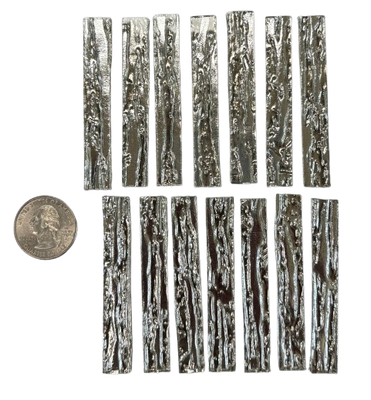 15 Silver Rain Mirror Large Rectangle Tiles