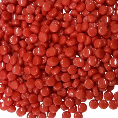 Watermelon Red Glass Mini Dots